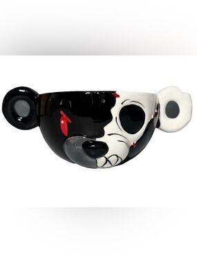 Killstar Bowl 20 oz Zombie Teddy Ceramic Black Handles
